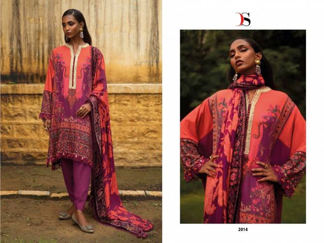 Deepsy Sana Sufinaz Muzlin 23 Ethnic Wear Embroidered Wholesale Pakistani Suit
